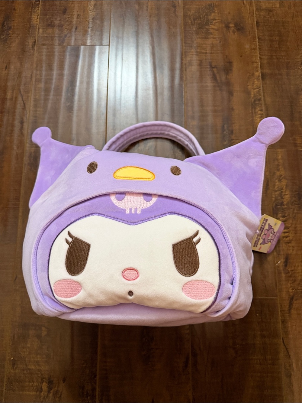 Sanrio Purple Kuromi Plush Kids Bag
